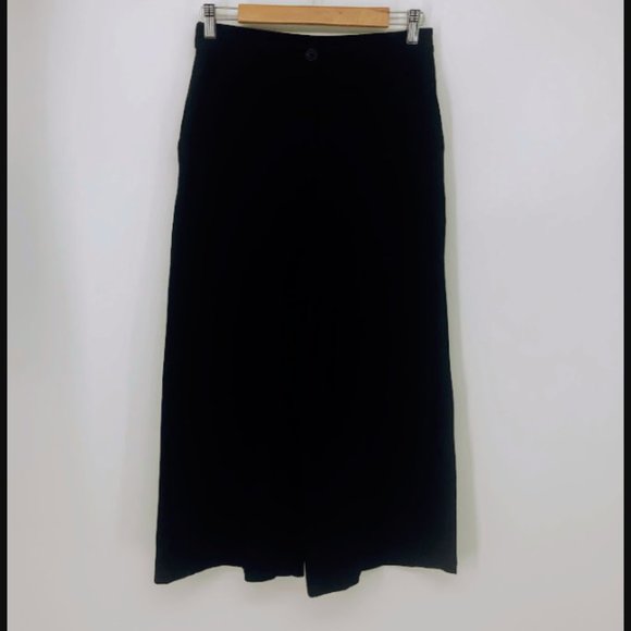 Eileen Fisher Culotte Black Crop Pants Wide Leg - Picture 5 of 6